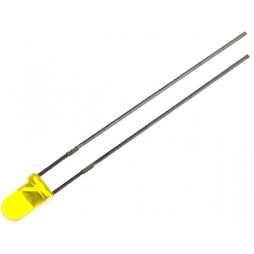 S1007-50 Stück LEDs 3mm gelb diffus yellow 